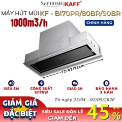 Máy hút mùi KAFF KF-BI70PR / BI80PR/ BI90PR âm toàn phần - Bảo hành chính hãng 3 năm