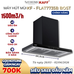 Máy hút mùi KAFF KF - FLAT7735B BOST chữ T - Bảo hành chính hãng 3 năm