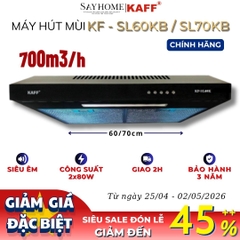 Máy hút mùi KAFF KF-SL60KB, KF-SL70KB âm tủ màu đen  - Bảo hành chính hãng 3 năm