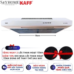 Máy hút mùi KAFF KF-SL60KW, KF-SL70KW âm tủ màu trắng - Bảo hành chính hãng 3 năm