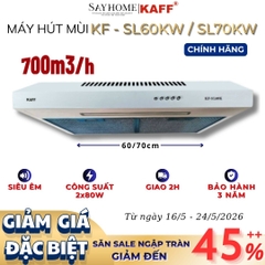 Máy hút mùi KAFF KF-SL60KW, KF-SL70KW âm tủ màu trắng - Bảo hành chính hãng 3 năm