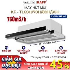 Máy hút mùi KAFF KF-TL60H/TL70H/TL80H/TL90H âm tủ ray kéo - Bảo hành chính hãng 3 năm