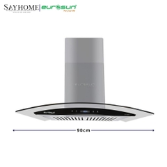 Máy hút mùi kính cong EUROSUN EH-70K15E/EH-90K15E tại thành phố Hồ Chí Minh