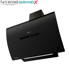 Máy hút mùi GrandX GX H70F87B/ GX H90F87B kính vát, áp tường - Hàng chính hãng