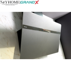 Máy hút mùi GrandX GX H70S86G/ GX H90S86G kính vát, áp tường, màu xám - Hàng chính hãng