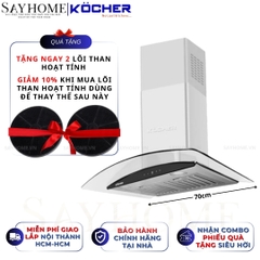 Máy hút mùi KOCHER K-229I kính cong - Bảo hành 3 năm