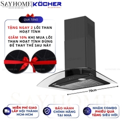 Máy hút mùi KOCHER K-229V kính cong - Bảo hành 3 năm