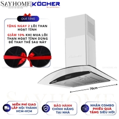 Máy hút mùi KOCHER K-8872I kính cong - Bảo hành 3 năm