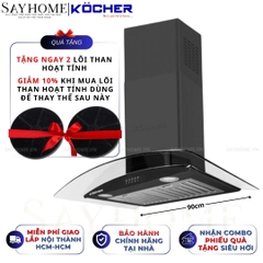 Máy hút mùi KOCHER K-8872V kính cong - Bảo hành 3 năm