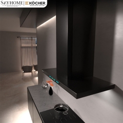 Máy hút mùi KOCHER LUVIA BLACK chữ T - Hàng chính hãng