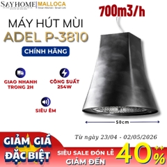 Máy hút mùi Malloca ADEL P-3810 treo độc lập - Hàng chính hãng