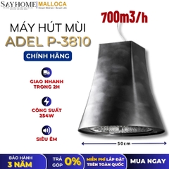 Máy hút mùi Malloca ADEL P-3810 treo độc lập - Hàng chính hãng