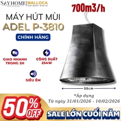 Máy hút mùi Malloca ADEL P-3810 treo độc lập - Hàng chính hãng Malloca