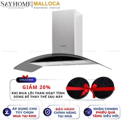 Máy hút mùi MALLOCA GAMA K3155.9 kính cong RANGE HOOD - Hàng chính hãng MALLOCA