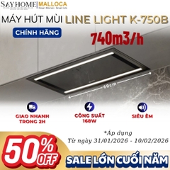 Máy hút mùi MALLOCA Line Light K-750B âm tủ - Hàng chính hãng
