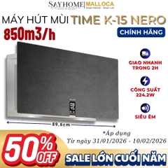 Máy hút mùi MALLOCA TIME K-15 NERO dạng TV - Hàng chính hãng Malloca