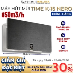 Máy hút mùi MALLOCA TIME K-15 NERO dạng TV - Hàng chính hãng
