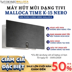 Máy hút mùi MALLOCA TIME K-15 NERO dạng TV - Hàng chính hãng Malloca