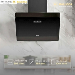 Máy hút mùi áp tường Malloca MC 9086HS tại thành phố Hồ Chí Minh