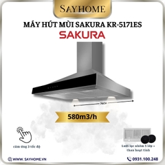 Máy hút mùi SAKURA KR-5171ES tại thành phố Hồ Chí Minh