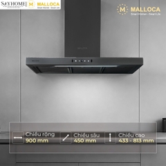 Máy hút mùi MALLOCA SLIM MH9045TS chữ T tại thành phố Hồ Chí Minh