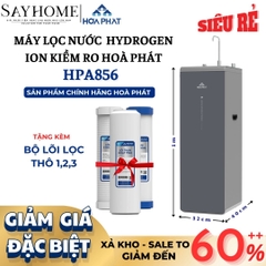 Máy lọc nước Hòa Phát HPA856 Hydrogen ion kiềm RO HyperS 12 lõi lọc
