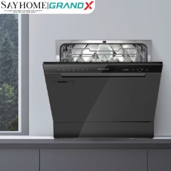 Máy rửa bát GrandX SMS6GX10G 10 bộ đồ ăn Châu Âu - Bảo hành chính hãng