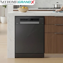 Máy rửa bát GrandX SMS7GX86G 16 bộ đồ ăn Châu Âu - Bảo hành chính hãng
