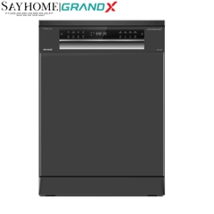 Máy rửa bát GrandX SMS7GX86G 16 bộ đồ ăn Châu Âu - Bảo hành chính hãng
