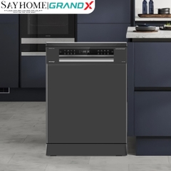 Máy rửa bát GrandX SMS7GX86G 16 bộ đồ ăn Châu Âu - Bảo hành chính hãng