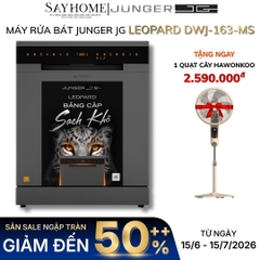 Máy rửa bát JUNGER JG Leopard DWJ-163-MS 15 bộ đồ ăn Châu Âu - Hàng chính hãng