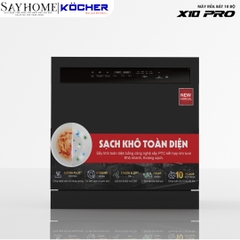 Máy rửa bát Kocher X10 PRO 10 bộ đồ ăn Châu Âu - Bảo hành 3 năm