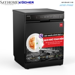 Máy rửa bát Kocher X15B PRO 17 bộ đồ ăn Châu Âu - Bảo hành 3 năm