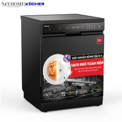 Máy rửa bát Kocher X15UV 17 bộ đồ ăn Châu Âu - Bảo hành 2 năm