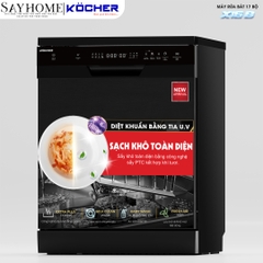 Máy rửa bát Kocher X16B 17 bộ đồ ăn Châu Âu - Bảo hành 3 năm