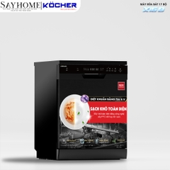 Máy rửa bát Kocher X16B 17 bộ đồ ăn Châu Âu - Bảo hành 3 năm