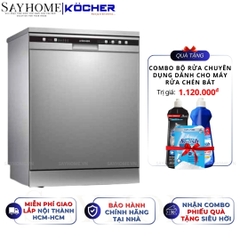 Máy rửa bát Kocher KDEU-8818 12 bộ đồ ăn Châu Âu - Bảo hành 2 năm