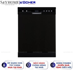 Máy rửa bát Kocher KDEU-8818BL 12 bộ đồ ăn Châu Âu - Bảo hành 2 năm