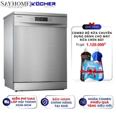 Máy rửa bát Kocher KDEU 8835SE Series 6 15 bộ đồ ăn Châu Âu - Bảo hành 2 năm