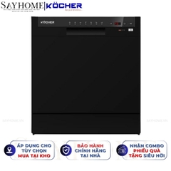 Máy rửa bát Kocher KDEU 8838BL 8 bộ đồ ăn Châu Âu - Bảo hành 3 năm