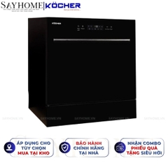 Máy rửa bát Kocher KDEU 8839 8 bộ đồ ăn Châu Âu - Bảo hành 3 năm