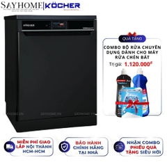 Máy rửa bát Kocher KDEU 8866S8 Series 8 15 bộ đồ ăn Châu Âu - Bảo hành 2 năm