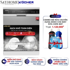 Máy rửa bát Kocher X15S 17 bộ đồ ăn Châu Âu - Bảo hành 2 năm
