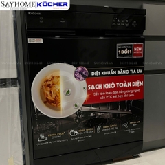 Máy rửa bát Kocher X15UV 17 bộ đồ ăn Châu Âu tại thành phố Hồ Chí Minh