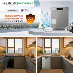 Máy rửa bát độc lập EUROSUN SMS78EU12EB/SMS78EU12ES 14 bộ đồ ăn tại thành phố Hồ Chí Minh