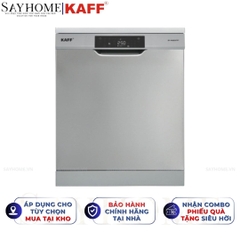 Máy rửa chén bát KAFF KF-A45UVTFT bán âm, độc lập 15 bộ đồ ăn Châu Âu - Bảo hành chính hãng 5 năm