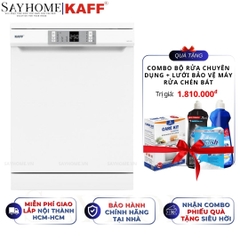 Máy rửa chén bát KAFF KF-CARYA1FW độc lập 16 bộ đồ ăn Châu Âu - Hàng chính hãng KAFF
