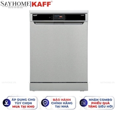 Máy rửa chén bát KAFF KF-D65ERIS bán âm, độc lập 15 bộ đồ ăn Châu Âu - Bảo hành chính hãng 5 năm