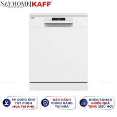 Máy rửa chén bát KAFF KF-SBL775W New Plus độc lập 17 bộ đồ ăn Châu Âu - Hàng chính hãng KAFF