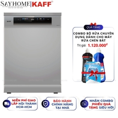 Máy rửa chén KAFF KF-BHMI775YS độc lập 17 bộ đồ ăn Châu Âu - Hàng chính hãng